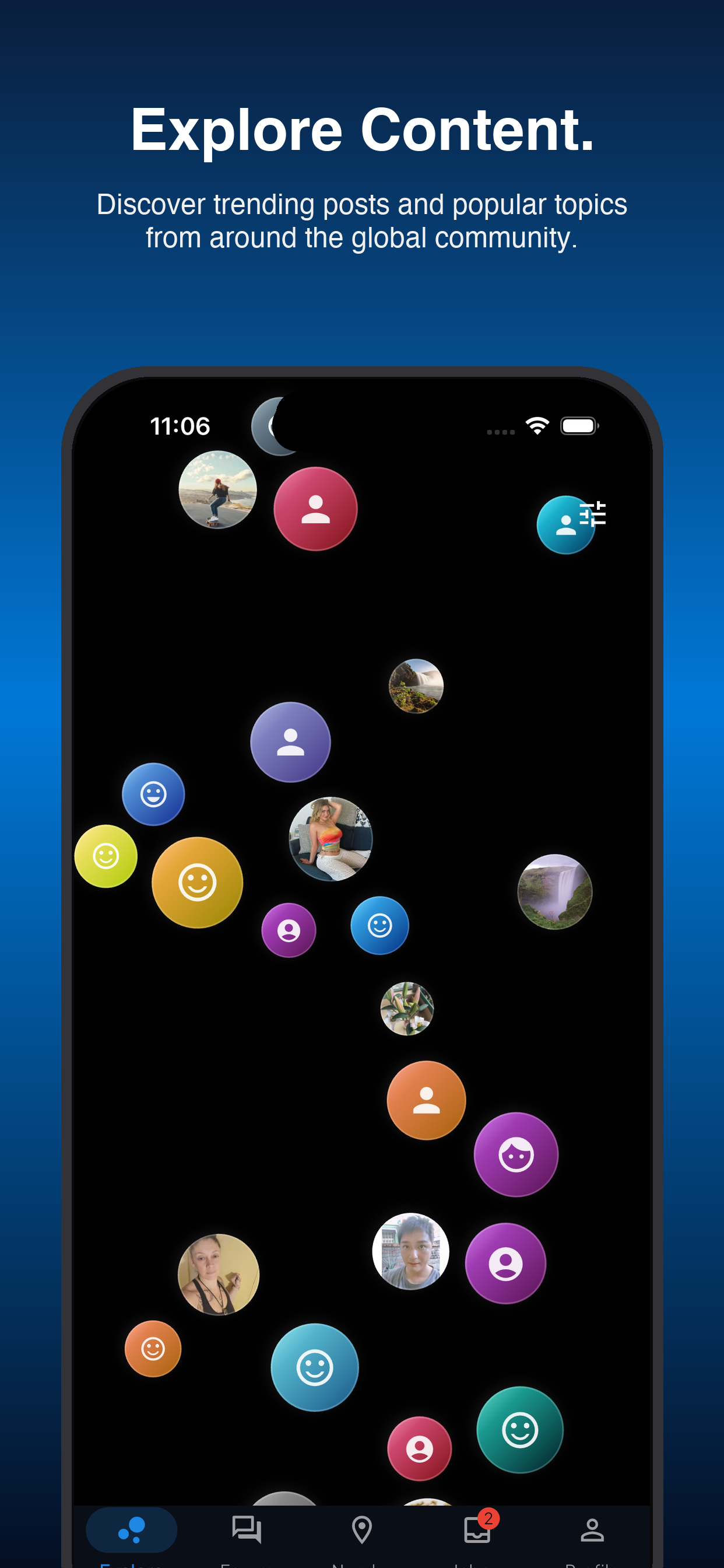 Explore content poster